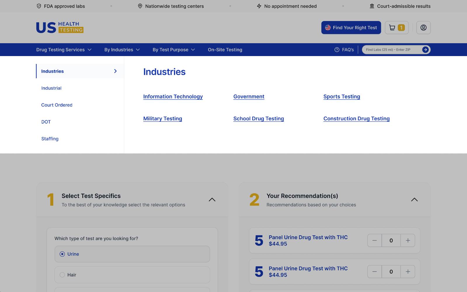 Navigation redesign showing organized menu structure